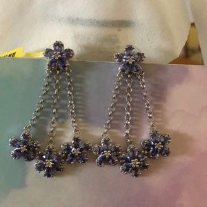 Tanzanite, Cambodian Zircon Earrings